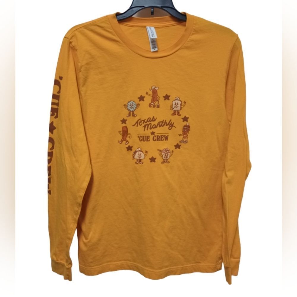 Texas monthly cue crew long sleeve tee